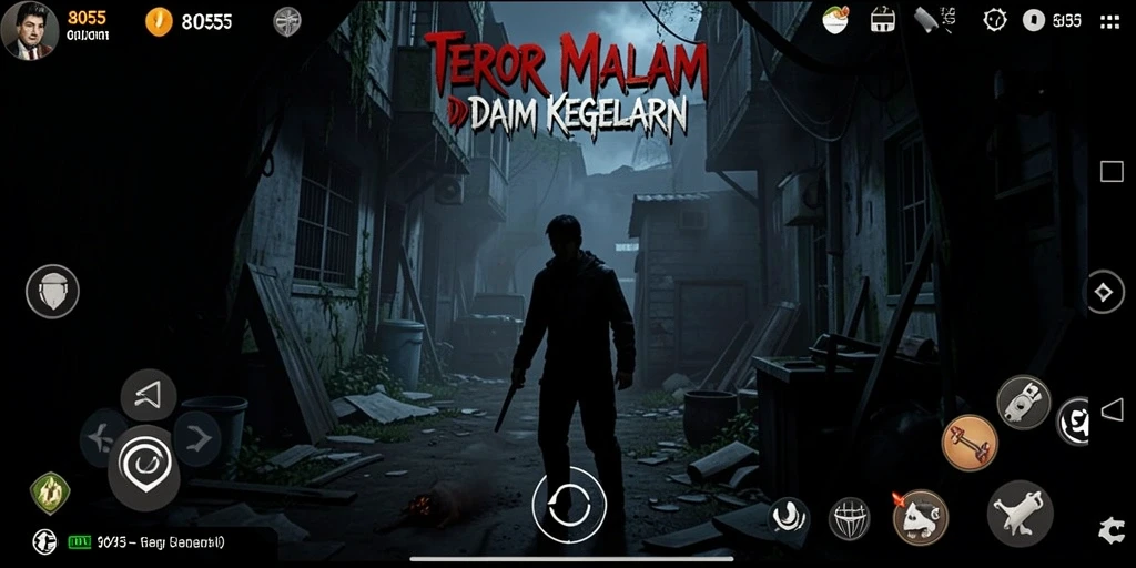 Screenshot gameplay 8055 menampilkan suasana mencekam dan menegangkan.