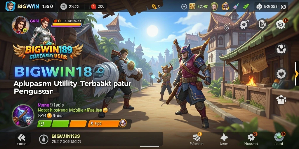 Tampilan utama BIGWIN189 dengan fitur-fitur Utility yang menarik.