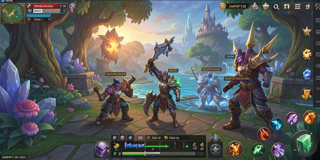 Screenshot EMPATI138 menampilkan aksi pertarungan yang mendebarkan di dunia MMORPG.