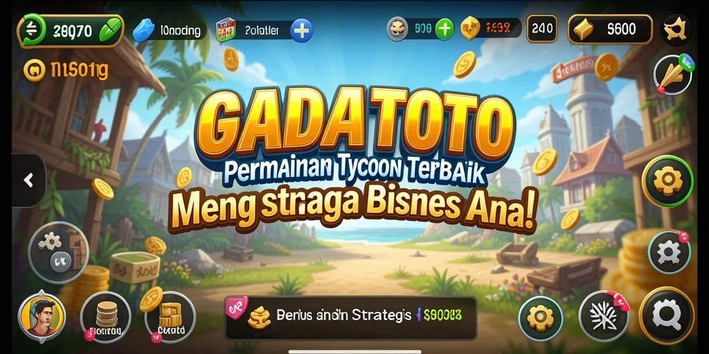 Gameplay menarik GADAITOTO dengan elemen Tycoon yang seru.