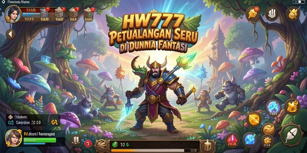 Tampilan gameplay HW777 yang menampilkan petualangan epik dan aksi seru.