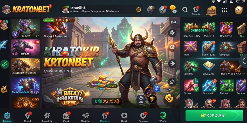 Antarmuka KRATONBET yang menarik dan mudah digunakan untuk aktivitas sehari-hari.