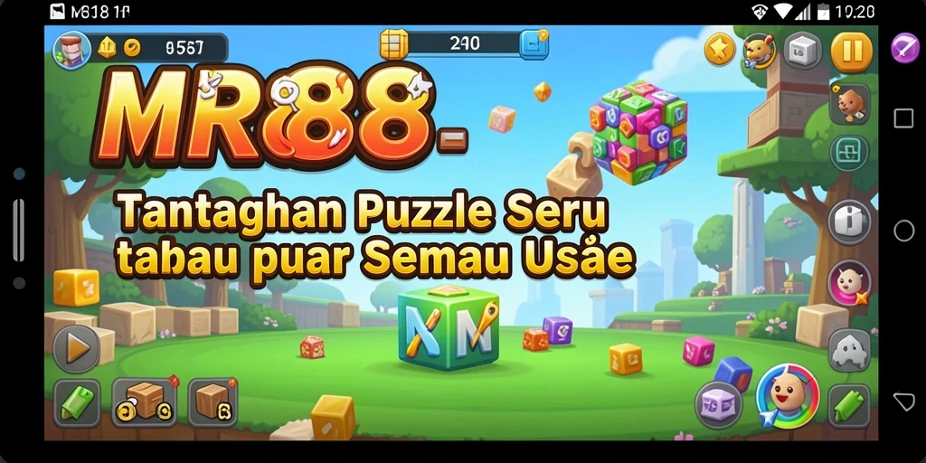 Tampilan gameplay MR888 yang menarik dengan tantangan Puzzle.