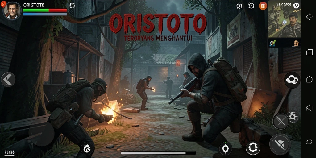 Gambaran mencekam dari gameplay ORISTOTO yang penuh ketegangan.