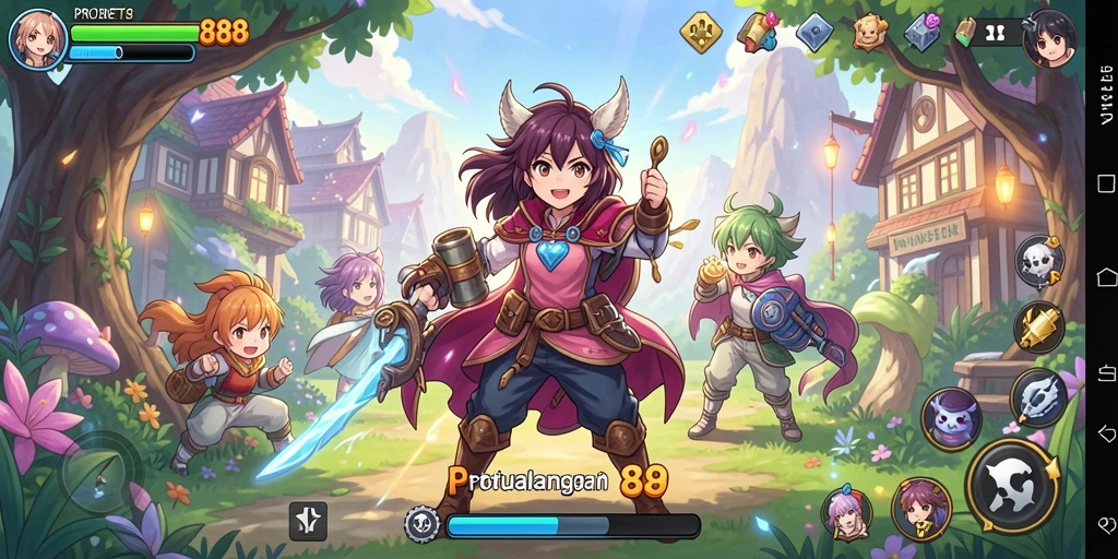 Tampilan menakjubkan gameplay anime di PROBET88.