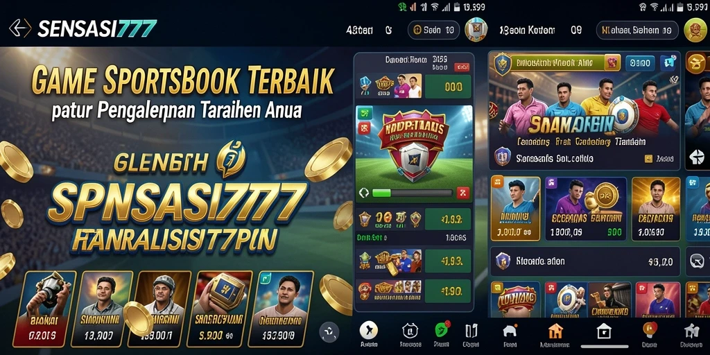 Tampilan menarik dan interaktif dari gameplay SENSASI777 dalam taruhan olahraga.